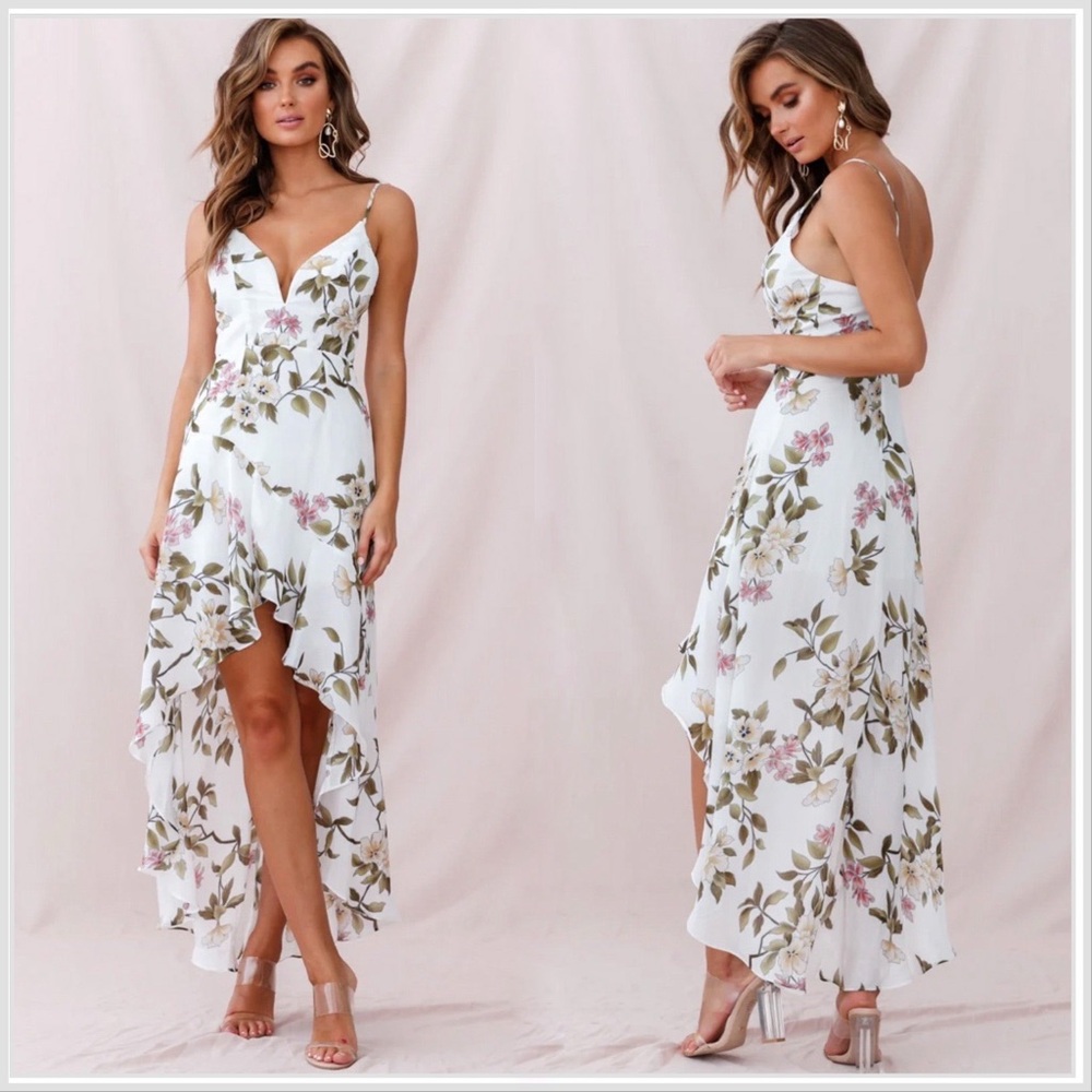 High Low Floral Dress
